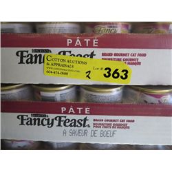 2 cases of Fancy Feast cat food