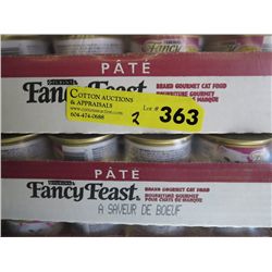 2 cases of Fancy Feast cat food
