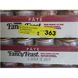 2 cases of Fancy Feast cat food