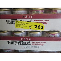 2 cases of Fancy Feast cat food