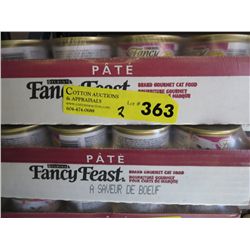 2 cases of Fancy Feast cat food