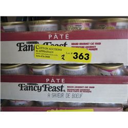 2 cases of Fancy Feast cat food