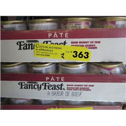 2 cases of Fancy Feast cat food
