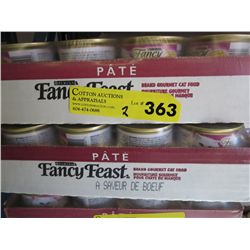 2 cases of Fancy Feast cat food