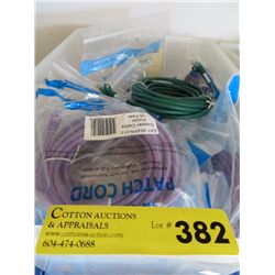 Small tote of purple patch cord CAT 5E