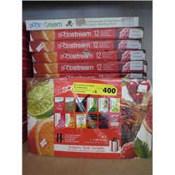 12 boxes of Sodamix taste samplers