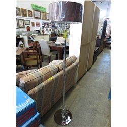 Floor lamp with contemporary shade