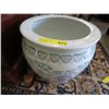 Image 1 : Large glazed planter pot 14" T x 15" dia.