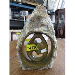 Carved stone statue 10" x 7"