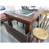 Image 1 : Wood table with leaf 42" x 64"