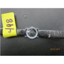 Ladies Chanel watch with leather strap