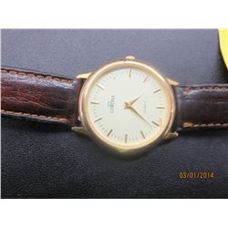 Men's Corona watch with leather strap