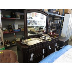 9 drawer dresser with mirror