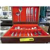 Image 1 : Flatware chest with stainless steel flatware