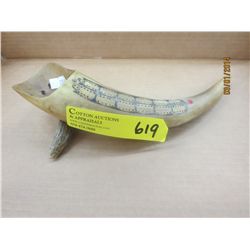 Carved horn crib board