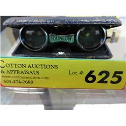 Vintage rainbow collapsible binoculars