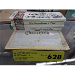 3 vintage cigarette & tobacco tins