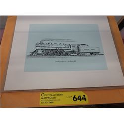 11 Silk screen railway prints 8" x 10" 1965