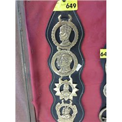 4 Commemorative British horse brasses