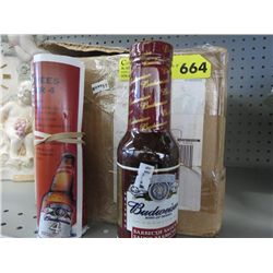 Case of Budweiser barbecue sauce