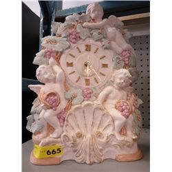 Unglazed pottery clock