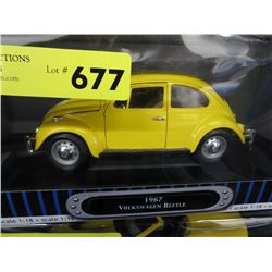 Scale model car 1967 Volkswagen Beetle