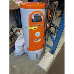 Built in vacuum with power head and hose