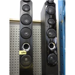 Pair of speakers for a karaoke singing machine
