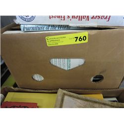 Box of mostly hardcover books
