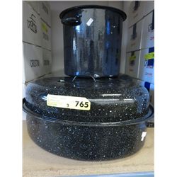 3 x enamel cookware