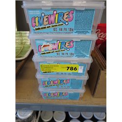 5 containers of Livewire candy