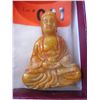 Image 1 : Hand carved yellow jade Buddha. Approx. 3"