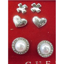Brand new in box, 3 x Guess earrings