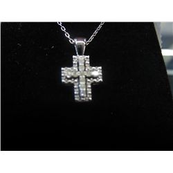Sterling silver cross necklace