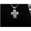 Image 1 : Sterling silver cross necklace