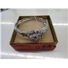 Image 2 : Ladies white crystal studded lion bangle