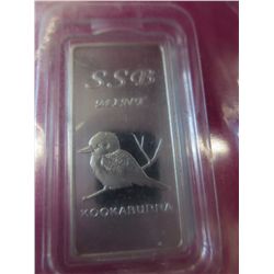 Australian Mint certified & number Kookaburra bar