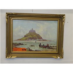 Framed painting, signed