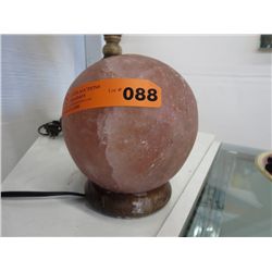 Stone  globe lamp, 8" dia.