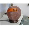 Image 1 : Stone  globe lamp, 8" dia.