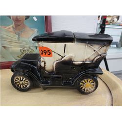 Vintage 1964 cookie jar in the shape of an old car