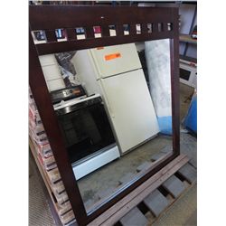 New wood framed mirror 38" x 44"
