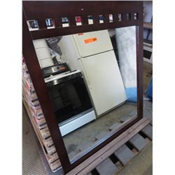 New wood framed mirror 38" x 44"