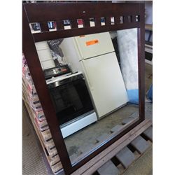 New wood framed mirror 38" x 44"