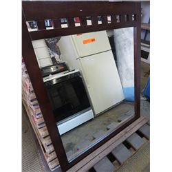 New wood framed mirror 38" x 44"