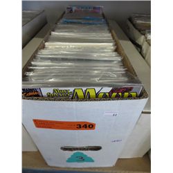 Case of comic books from the 1990's