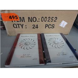 Case of glass picture frames 3.5" x 5"