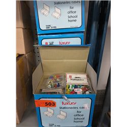 Four boxes of thumb tacks & push pins