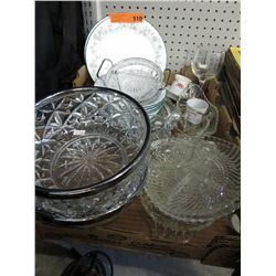 New & vintage glass, china & silver plate