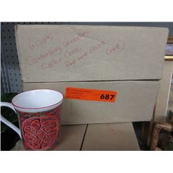 Fine china mugs x 6